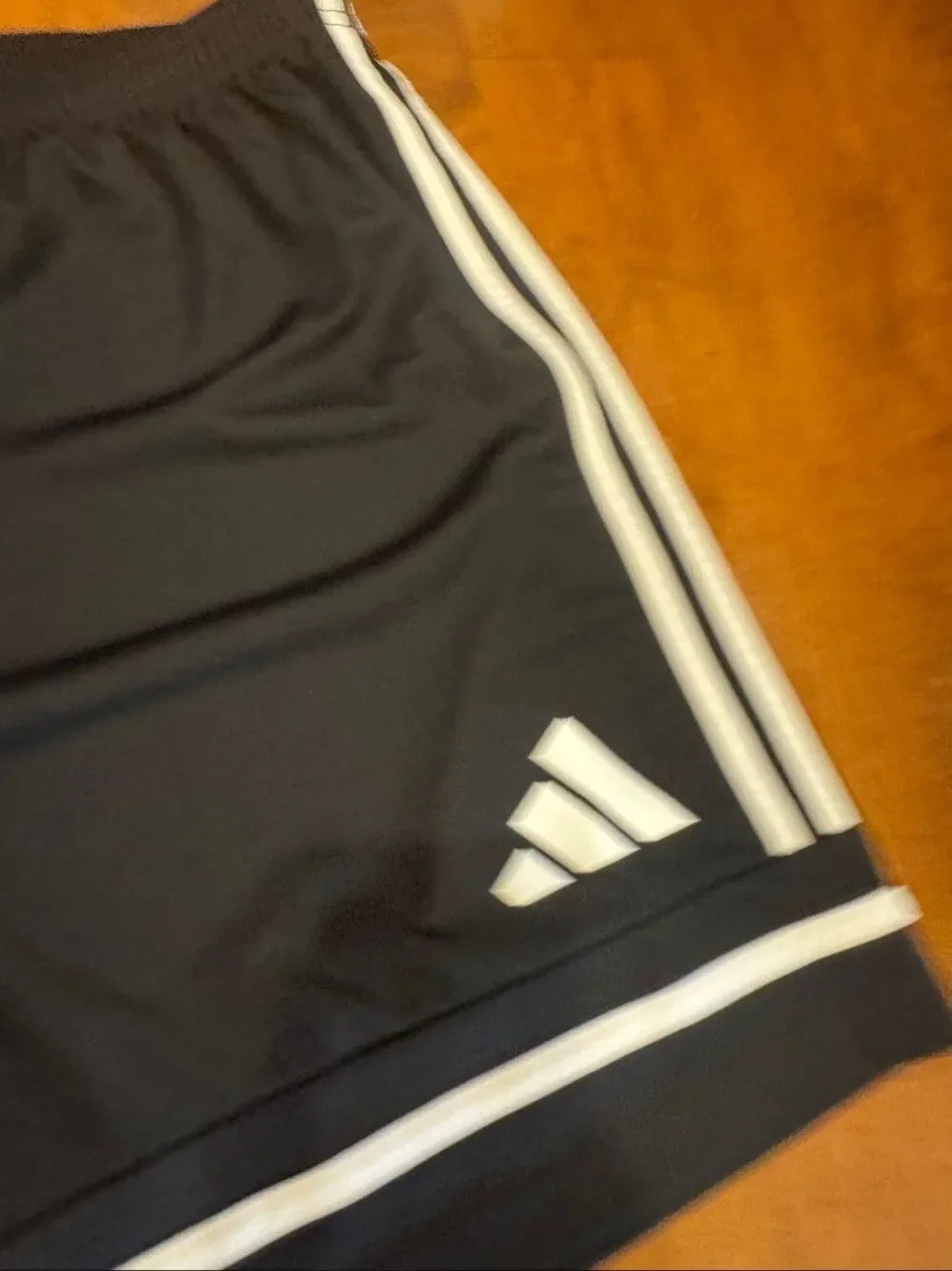Adidas Mens XL AEROREADY Soccer Shorts Black White 3 Stripe Athletic
